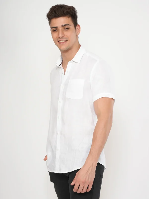 Snow White Pure Linen Shirt